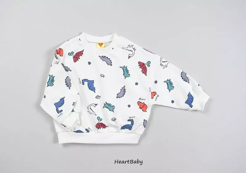 Heart Baby - Korean Children Fashion - #kidsstore - Dino Shorts Top Bottom Set - 10