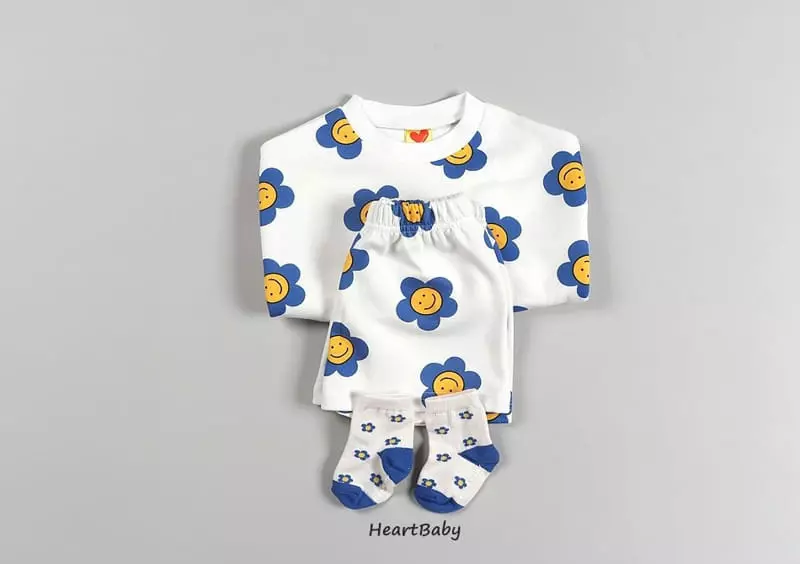 Heart Baby - Korean Children Fashion - #kidzfashiontrend - Dasiy Shorts Top Bottom Set - 9