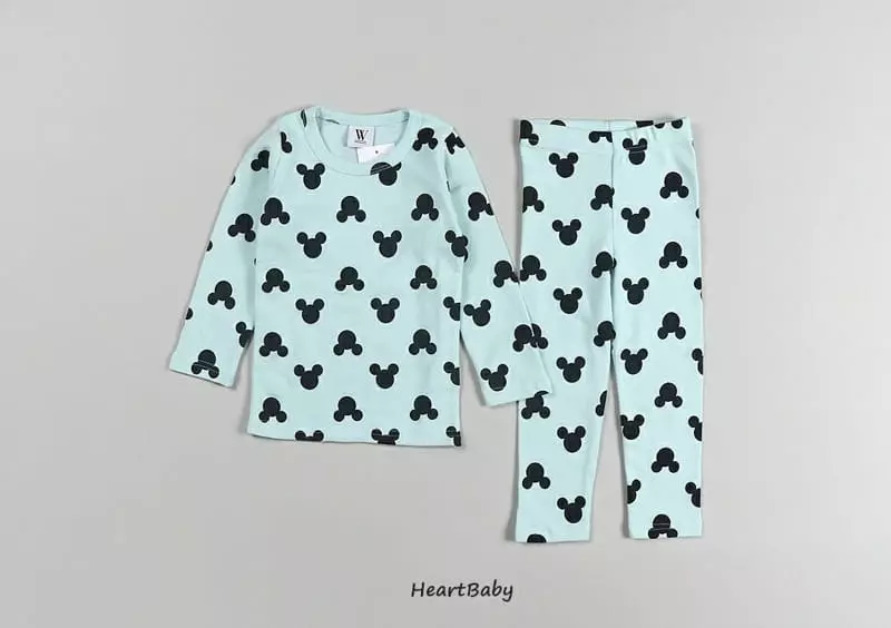 Heart Baby - Korean Children Fashion - #toddlerclothing - Circle Mickey Easywear