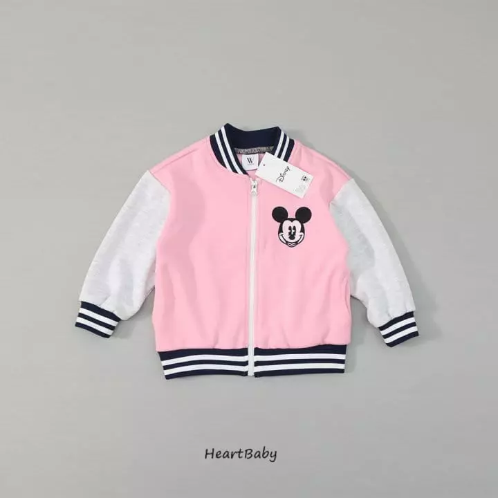 Heart Baby - Korean Children Fashion - #toddlerclothing - Mickey Base Ball Jumper - 11