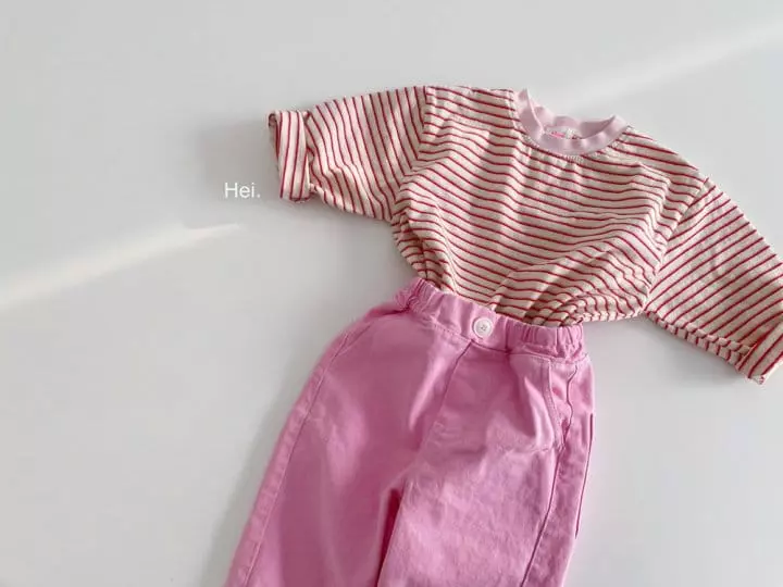Hei - Korean Children Fashion - #childofig - Color Stripes Tee - 6