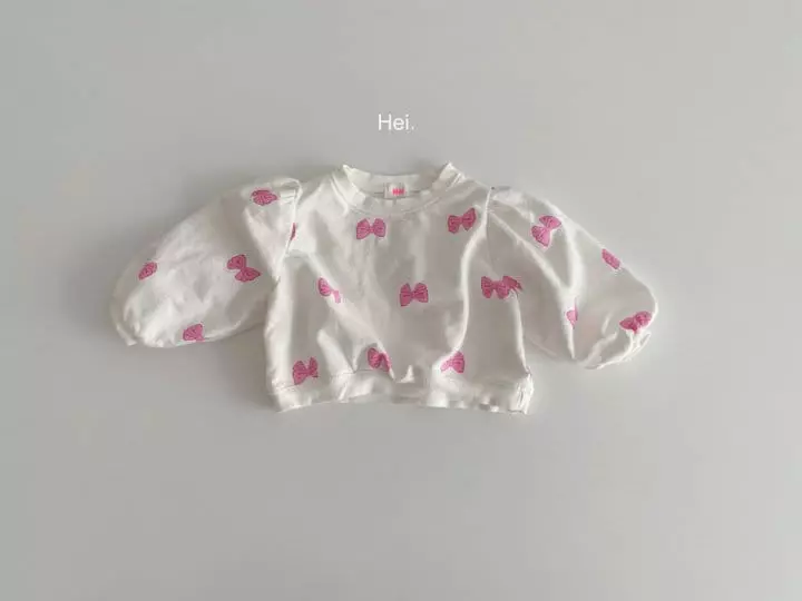 Hei - Korean Children Fashion - #kidsshorts - Ribbon Sweatshirt - 10