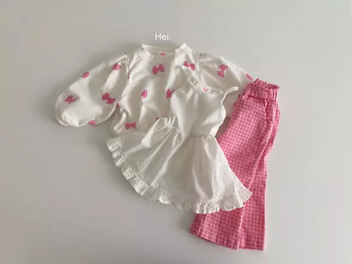 Hei - Korean Children Fashion - #kidzfashiontrend - Ribbon Sweatshirt - 12