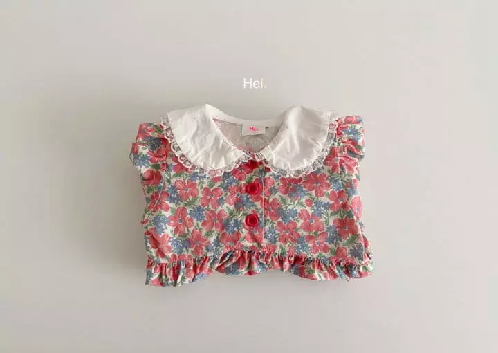 Hei - Korean Children Fashion - #magicofchildhood - Floral One-piece - 5