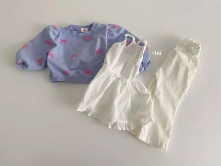 Hei - Korean Children Fashion - #prettylittlegirls - Ribbon Sweatshirt - 3