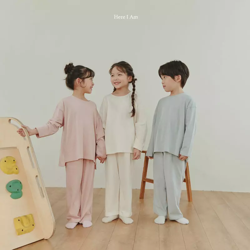 Here I Am - Korean Children Fashion - #Kfashion4kids - Elle Overfit Top Bottom Set - 2