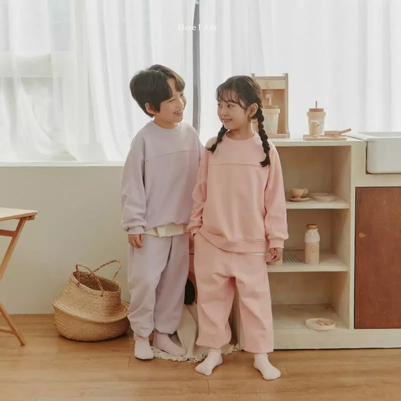 Here I Am - Korean Children Fashion - #fashionkids - Marcaroon Top Bottom Set