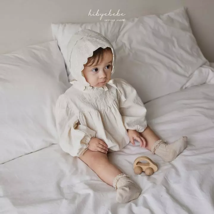 Hi Byebebe - Korean Baby Fashion - #babyboutique - Mellow Embroidery One-piece - 2