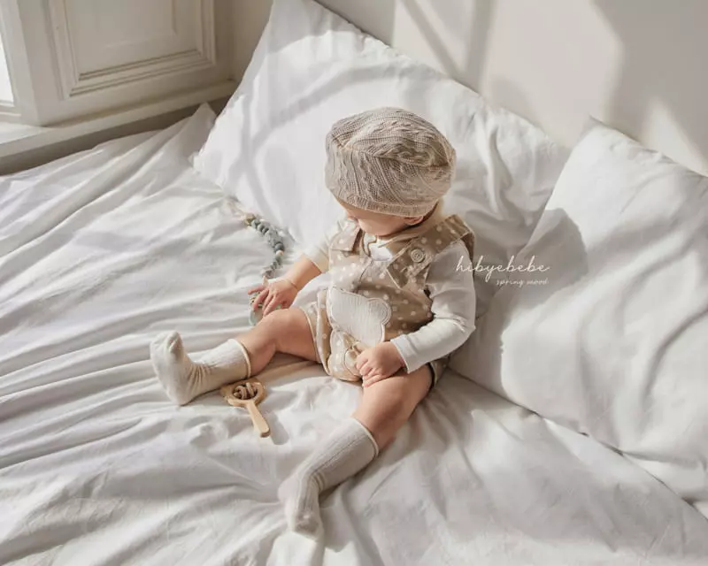 Hi Byebebe - Korean Baby Fashion - #babyboutiqueclothing - Bear Pocket Dungarees - 9