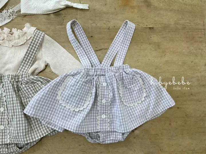 Hi Byebebe - Korean Baby Fashion - #babyfashion - Yomi Lace Dungarees Skirt - 10