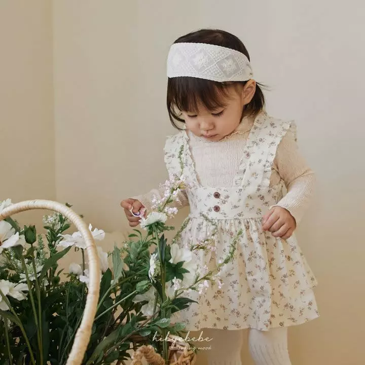 Hi Byebebe - Korean Baby Fashion - #babyfever - Vely Smocking Dungarees Skirt - 2