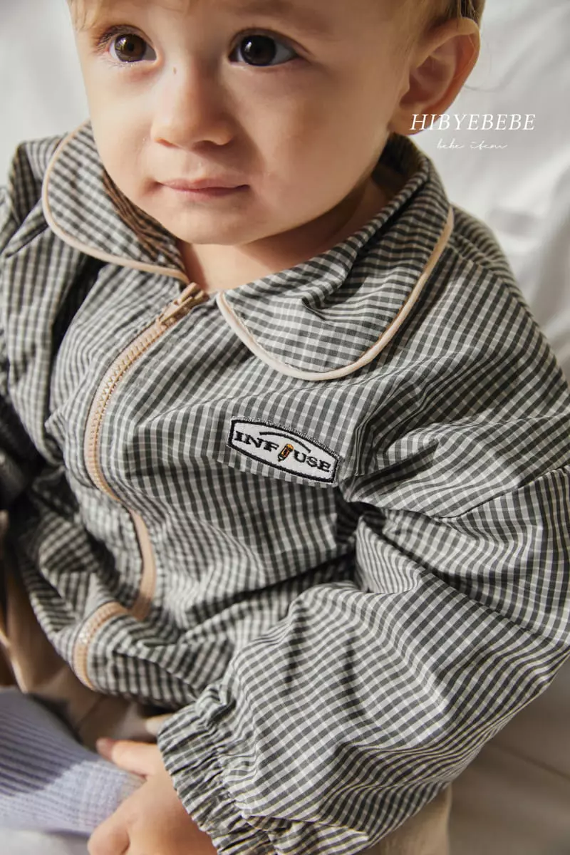 Hi Byebebe - Korean Baby Fashion - #babyootd - Eddy Check Jumper - 3