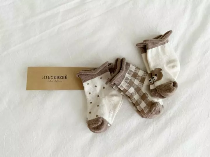 Hi Byebebe - Korean Baby Fashion - #babyoutfit - Doldol Socks Set