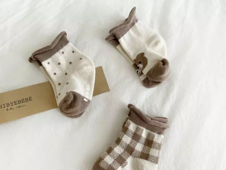 Hi Byebebe - Korean Baby Fashion - #babyoutfit - Doldol Socks Set - 2