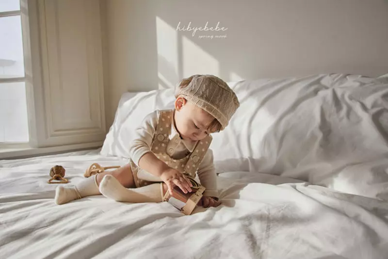 Hi Byebebe - Korean Baby Fashion - #babyoutfit - Bear Pocket Dungarees - 2