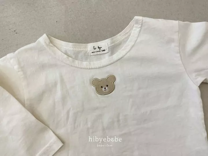 Hi Byebebe - Korean Baby Fashion - #babyootd - Bear Round Tee - 4