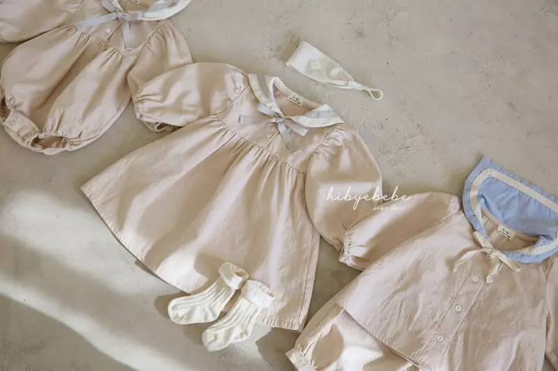 Hi Byebebe - Korean Baby Fashion - #babywear - Lemain Collar One-piece - 3