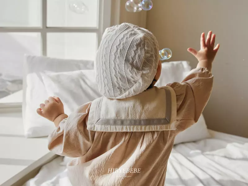 Hi Byebebe - Korean Baby Fashion - #onlinebabyboutique - Lemain Collar Bodysuit - 3