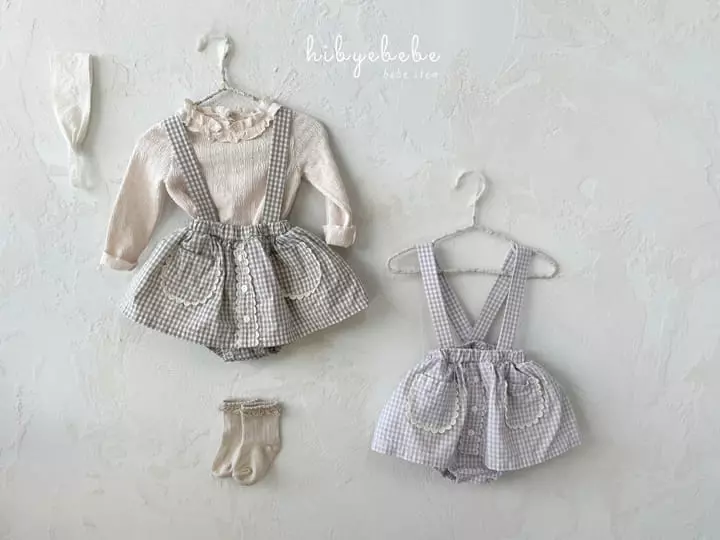Hi Byebebe - Korean Baby Fashion - #babywear - Yomi Lace Dungarees Skirt - 4
