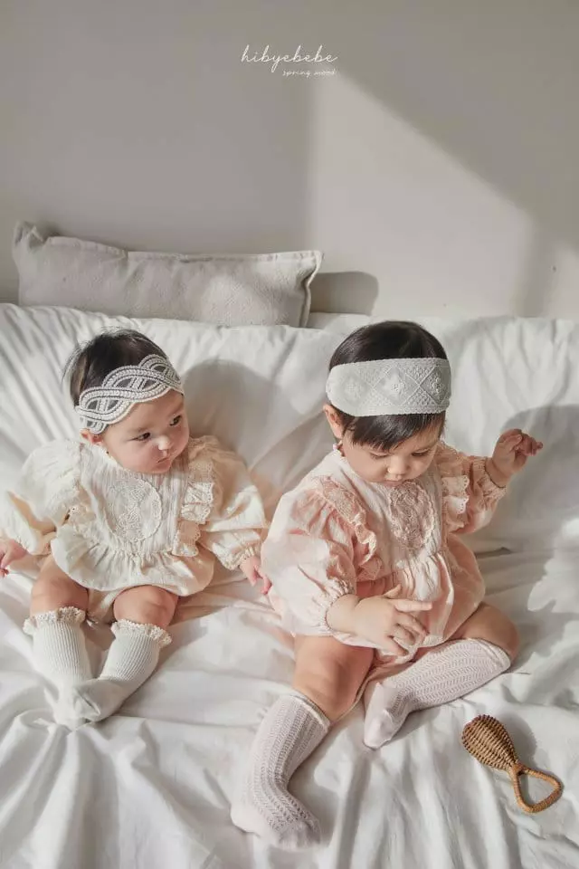 Hi Byebebe - Korean Baby Fashion - #onlinebabyshop - Girl Lace Bodysuit - 2