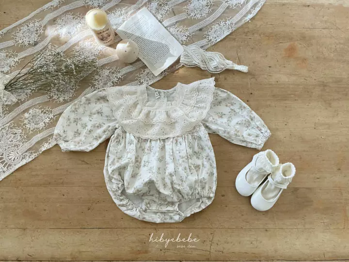 Hi Byebebe - Korean Baby Fashion - #onlinebabyboutique - Square Lace Bodysuit - 4