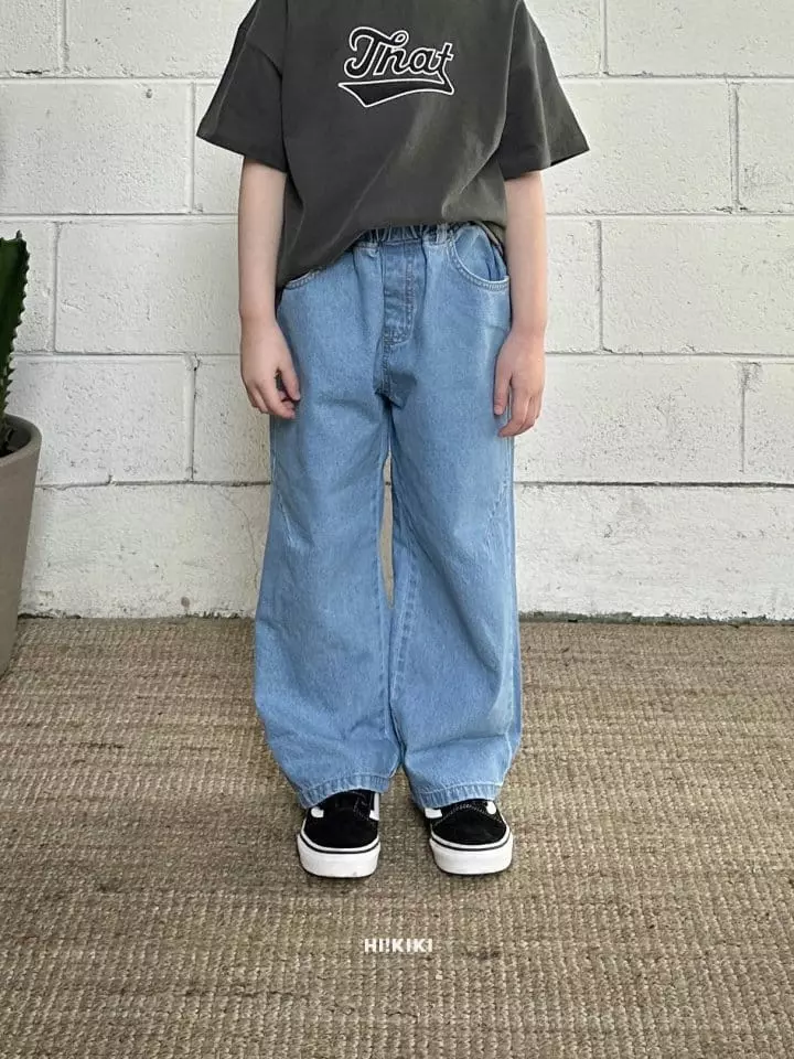 Hikiki - Korean Children Fashion - #kidsstore - Wide Jeans - 4