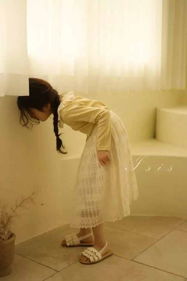 Isis - Korean Children Fashion - #minifashionista - Punching Lace Tee - 5