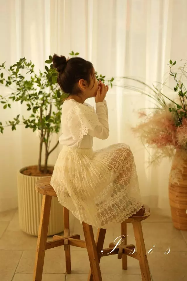 Isis - Korean Children Fashion - #minifashionista - Winf Lace Tee