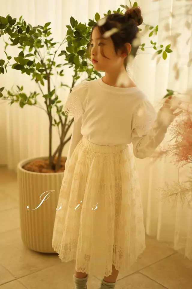 Isis - Korean Children Fashion - #todddlerfashion - Winf Lace Tee - 3