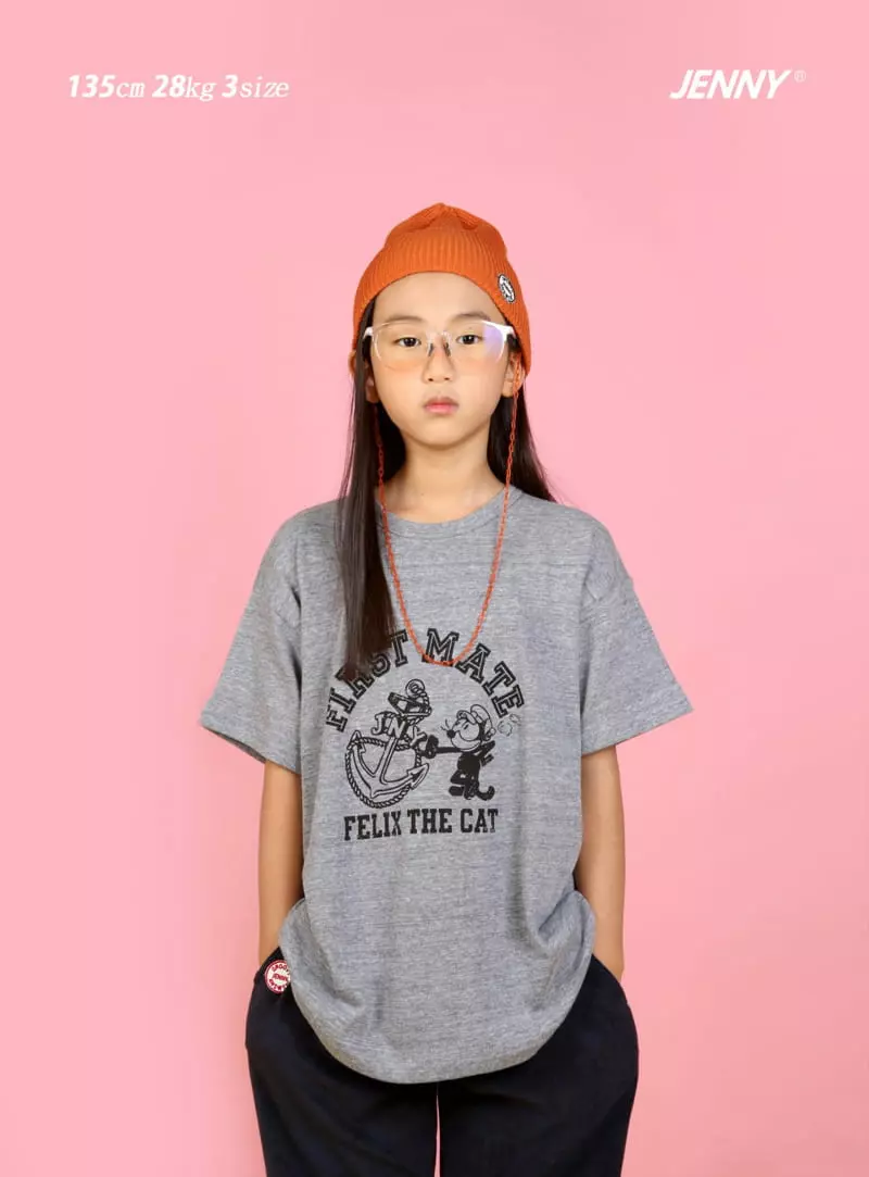 Jenny Basic - Korean Children Fashion - #kidsshorts - The Cat Tee - 10