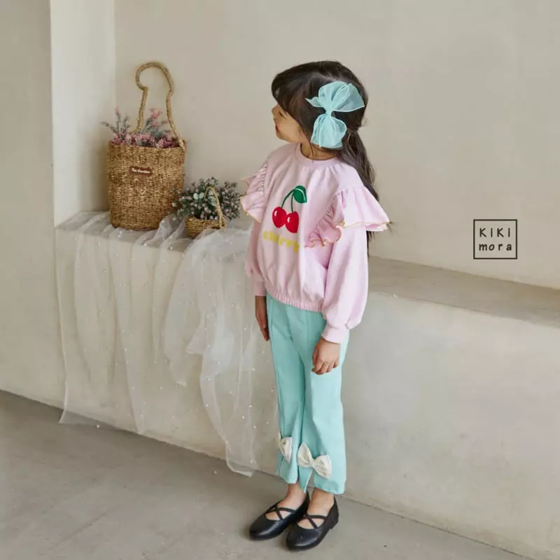 Kikimora - Korean Children Fashion - #childofig - Fril Cherry Tee - 10