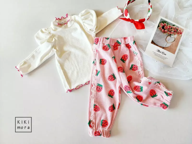 Kikimora - Korean Children Fashion - #childrensboutique - Berry Terry Tee