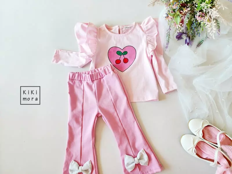 Kikimora - Korean Children Fashion - #minifashionista - Heart Cherry Tee