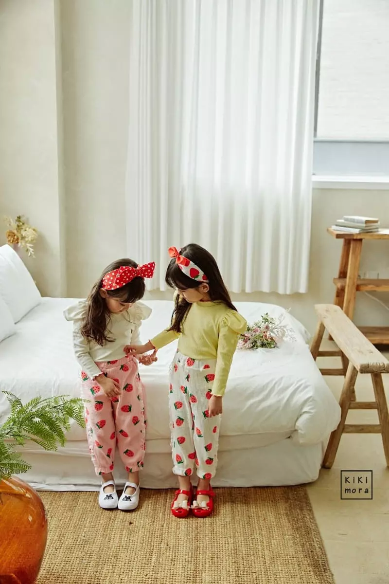 Kikimora - Korean Children Fashion - #prettylittlegirls - Berry Terry Tee - 12