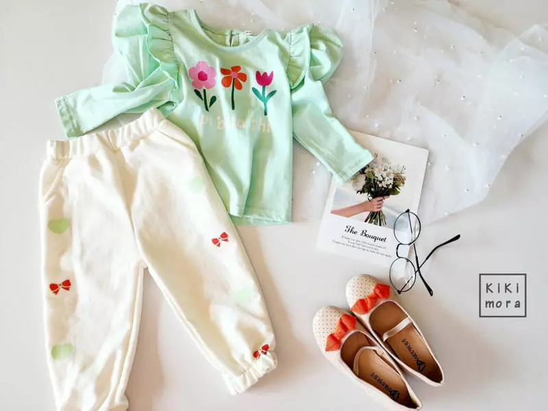 Kikimora - Korean Children Fashion - #prettylittlegirls - Heart Ribbon Pants - 8