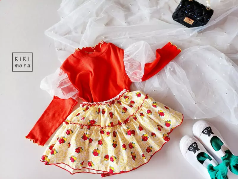 Kikimora - Korean Children Fashion - #todddlerfashion - Sleeve Mesh Tee