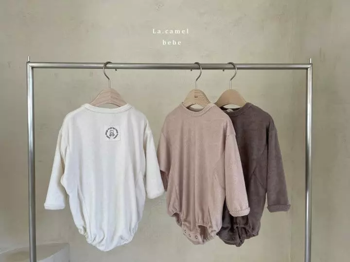 La Camel - Korean Baby Fashion - #babyclothing - Latte Bodysuit - 4
