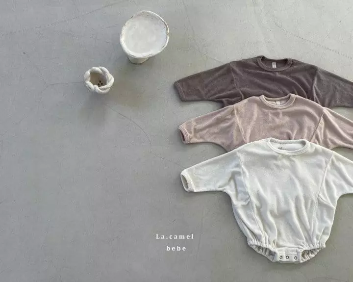 La Camel - Korean Baby Fashion - #babygirlfashion - Latte Bodysuit - 6