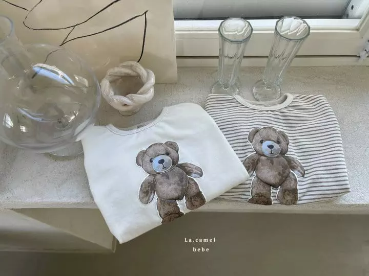 La Camel - Korean Baby Fashion - #onlinebabyboutique - Teddy Bodysuit