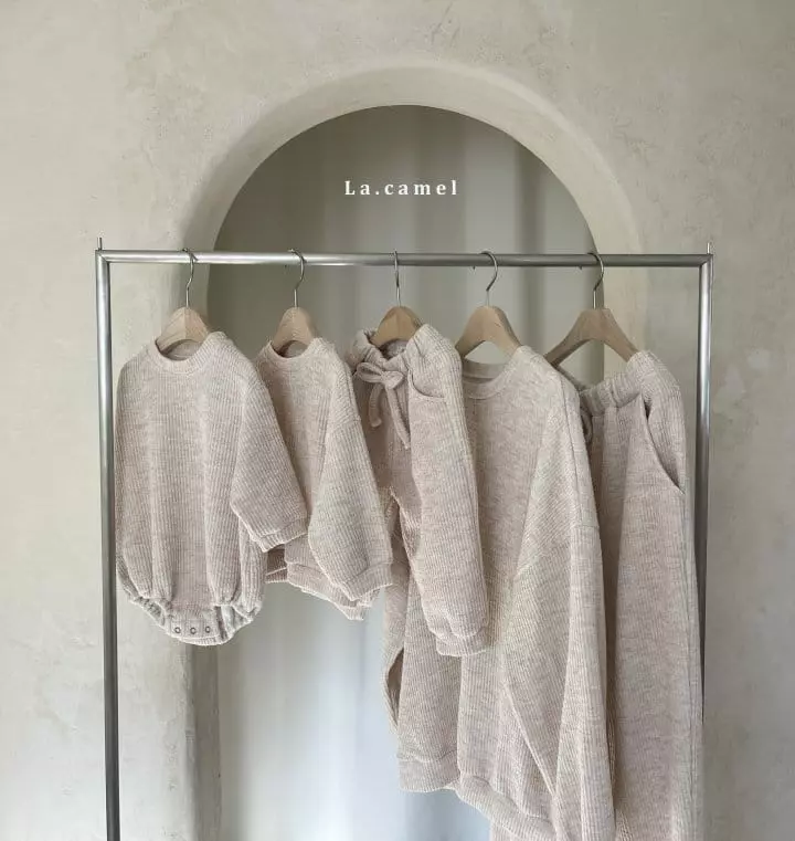 La Camel - Korean Children Fashion - #childofig - Cheese Top Bottom Set - 8