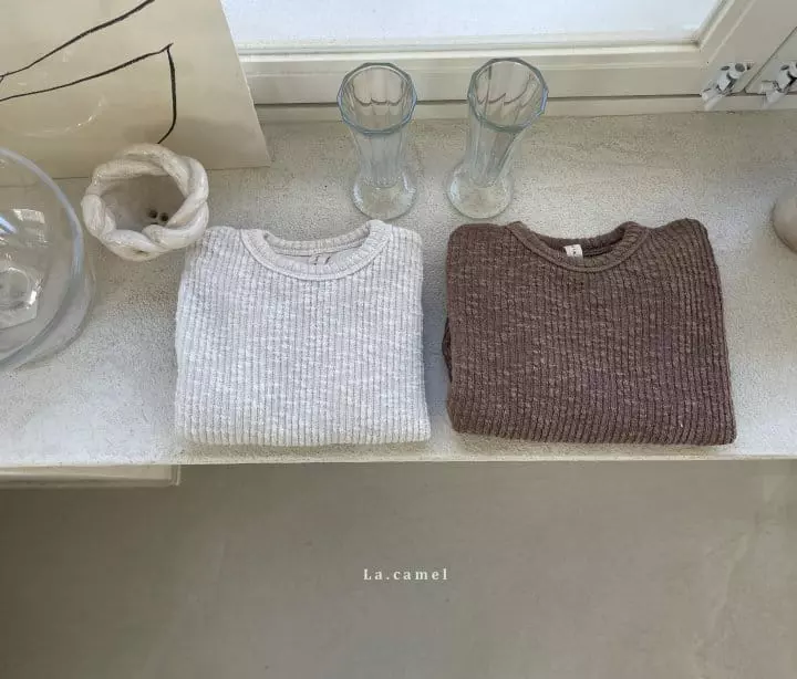 La Camel - Korean Children Fashion - #childrensboutique - Mono Knit Tee - 2