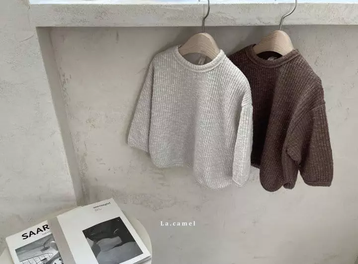 La Camel - Korean Children Fashion - #fashionkids - Mono Knit Tee - 5