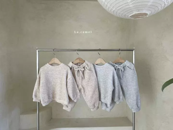 La Camel - Korean Children Fashion - #magicofchildhood - Cheese Top Bottom Set - 2