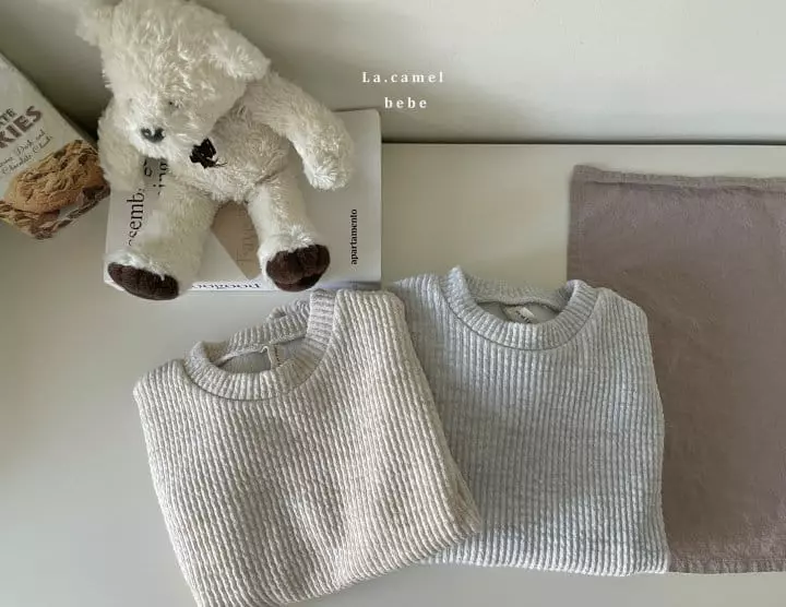 La Camel - Korean Children Fashion - #minifashionista - Cheese Top Bottom Set - 3