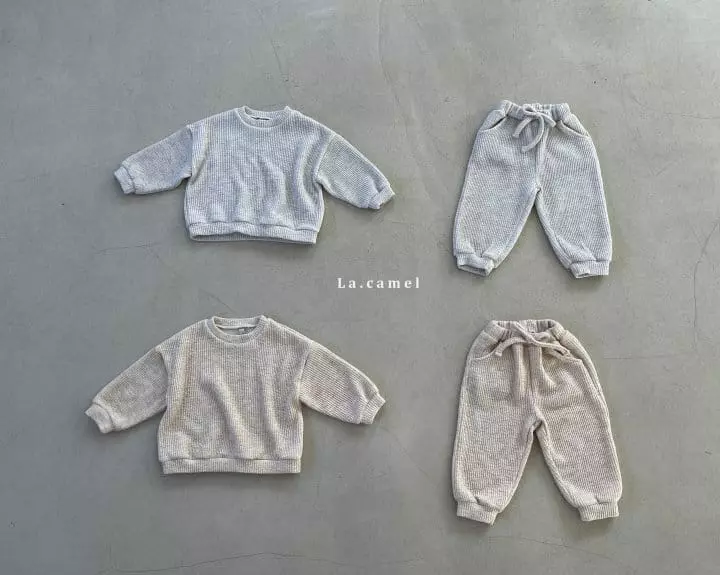 La Camel - Korean Children Fashion - #minifashionista - Cheese Top Bottom Set - 4
