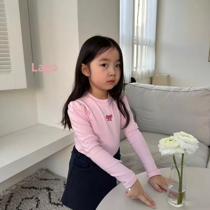 Lago - Korean Children Fashion - #Kfashion4kids - Ribbon Tee - 3