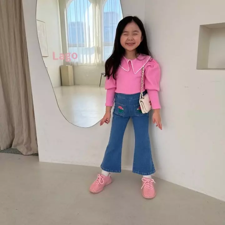 Lago - Korean Children Fashion - #prettylittlegirls - Charlotte Lace Tee - 4