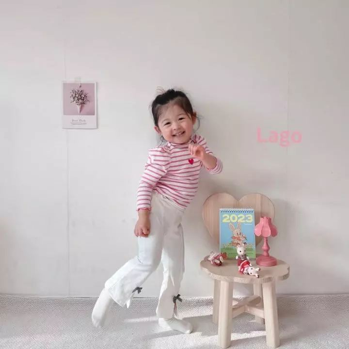 Lago - Korean Children Fashion - #discoveringself - Check Ribbon Pants - 12