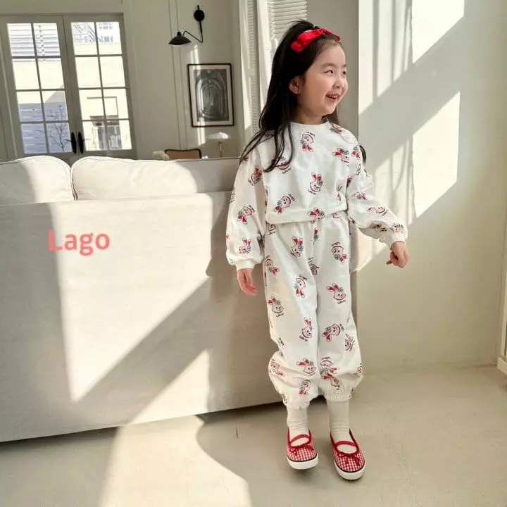 Lago - Korean Children Fashion - #designkidswear - Rabbit Top Bottom Set - 4