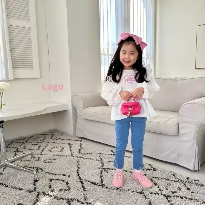 Lago - Korean Children Fashion - #kidsshorts - Slit Skinny Pants - 12